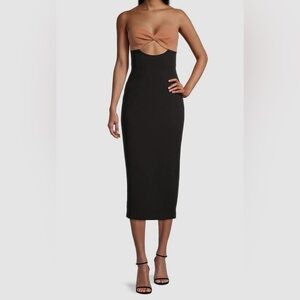 Misha Antonella Midi Dress Black Size 2